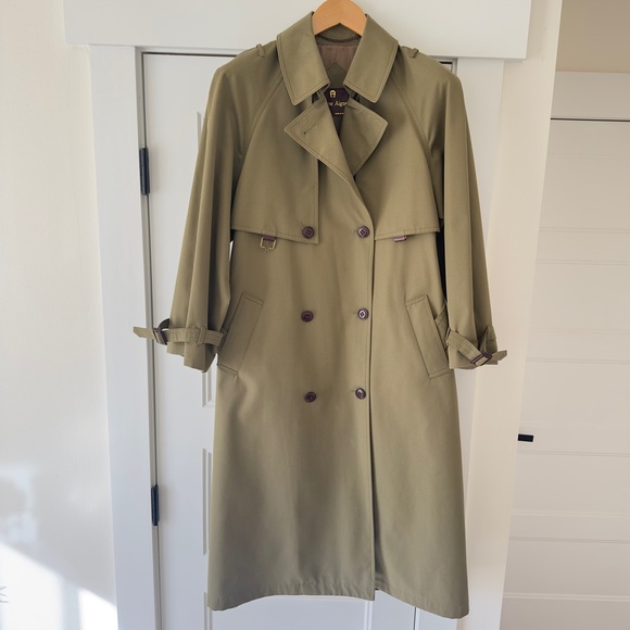 Etienne Aigner Jackets & Blazers - Etienne Aigner Khaki Trench Coat